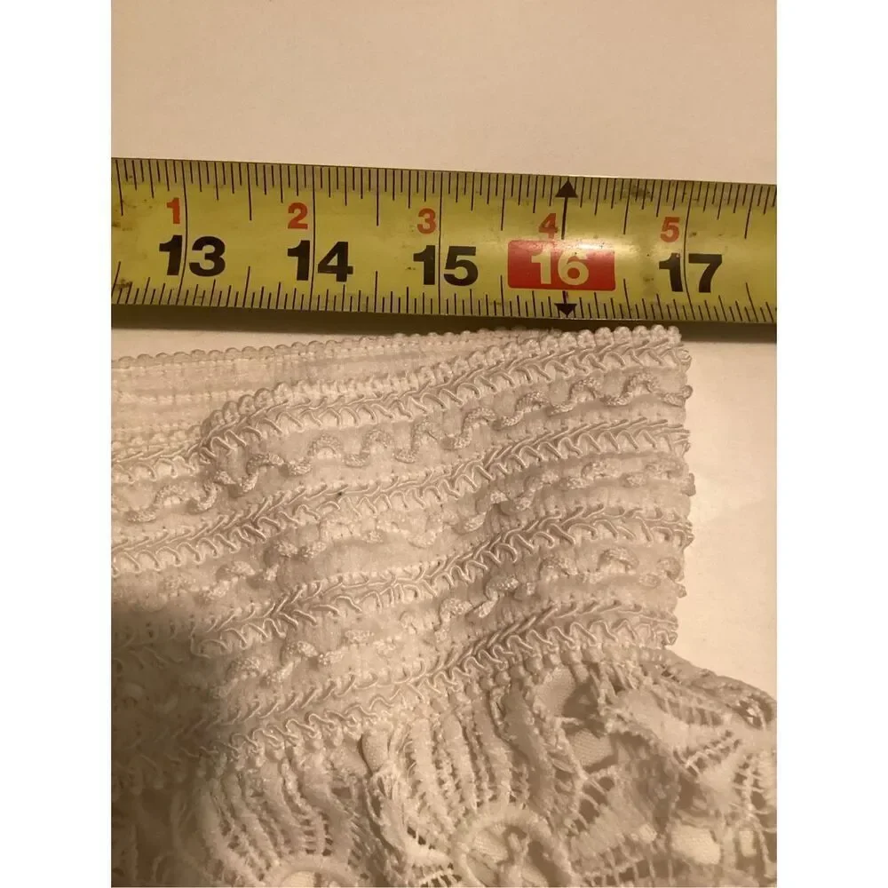 Studio West Apparel Lined Floral Lace Skirt Midi Sz XL Elastic Waist